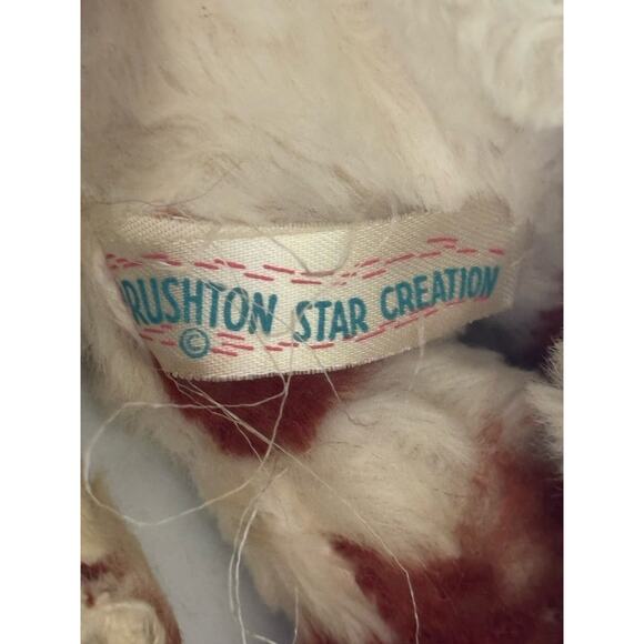 Vtg Rushton Star Creation Daisy Belle Rubber Face Cow Plush Toy 50s No Sound - Picture 9 of 10